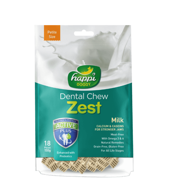 Happi Skippi Zest Milk Dental Chew Petite 150g Singapore