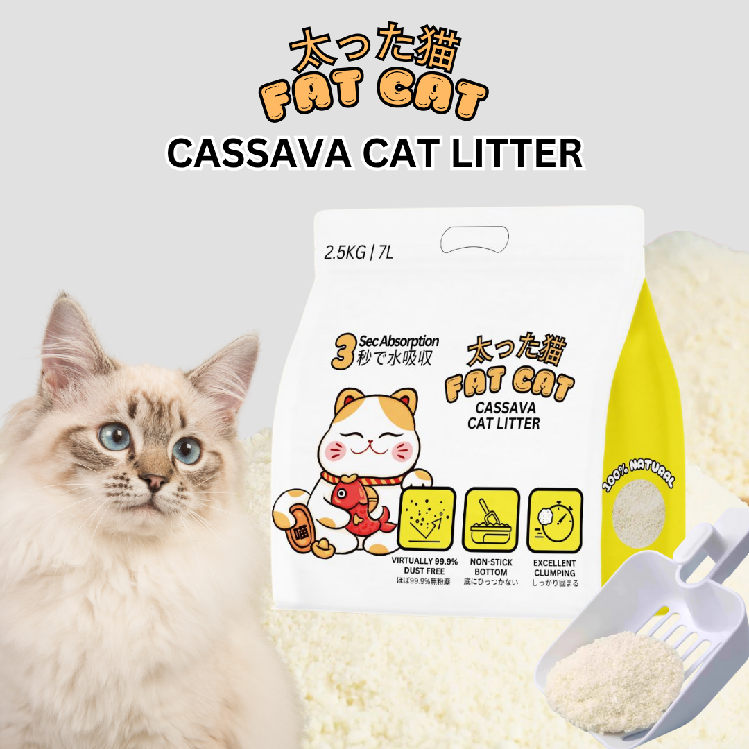 Fat Cat Cassava Cat Litter 2.5kg 7L Singapore