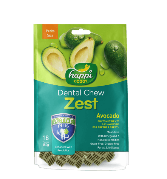 Happi Skippi Zest Avocado Dental Chew Petite 150g Singapore