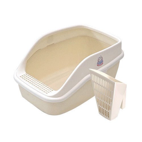CATIDEA Shark Cat Litter Box Cream Size XL Extra Large Cat Litter Tray Singapore