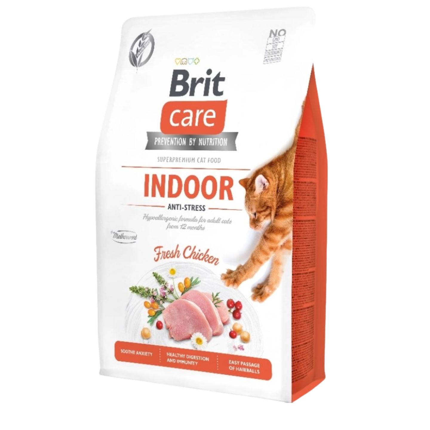 Brit Care Grain-Free Indoor Anti-Stress Dry Cat Food 7kg Bag Singapore
