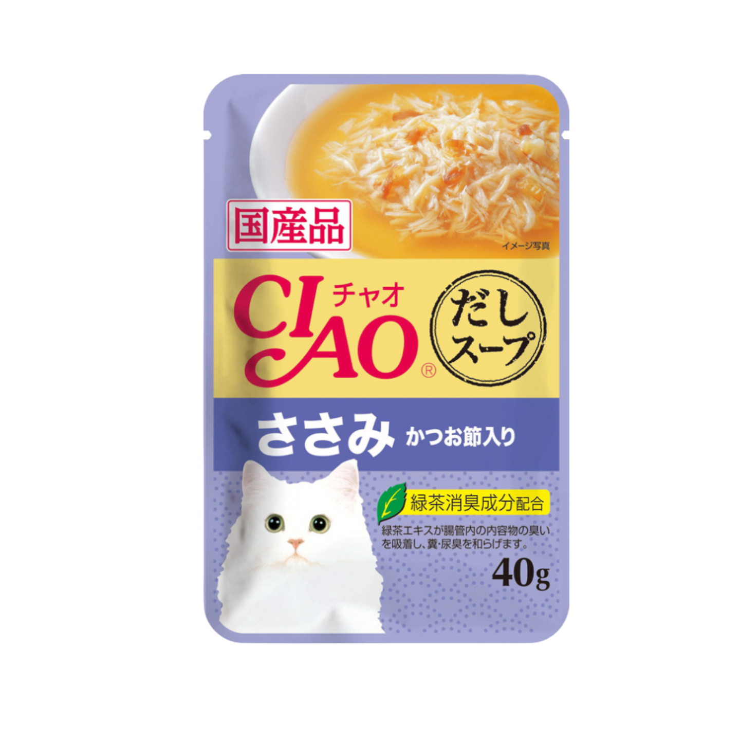 Ciao Clear Soup Pouch Chicken Fillet Topping Dried Bonito CPIC-217 16 Pouches 40g Singapore