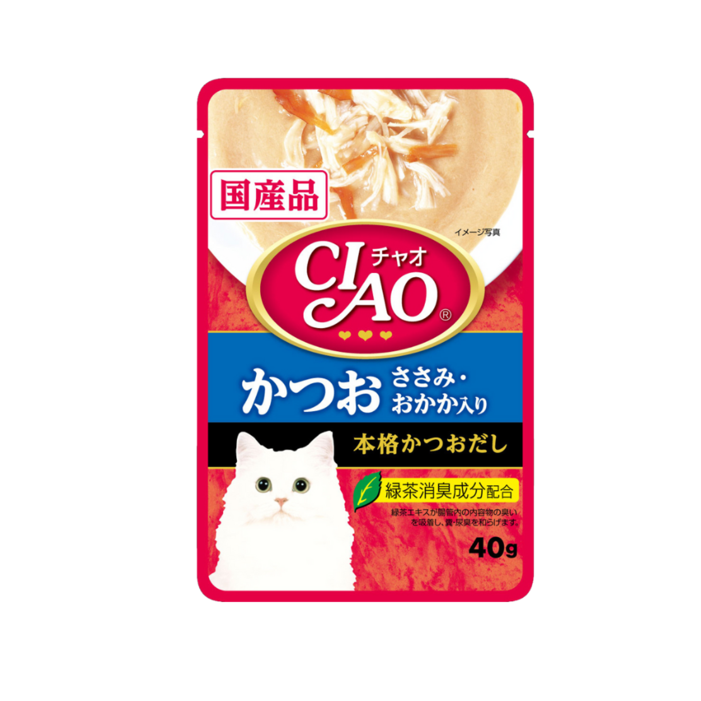 Ciao Creamy Soup Pouch Tuna Katsuo Chicken Fillet Topping Dried Bonito CPIC-204 16 Pouches 40g Singapore