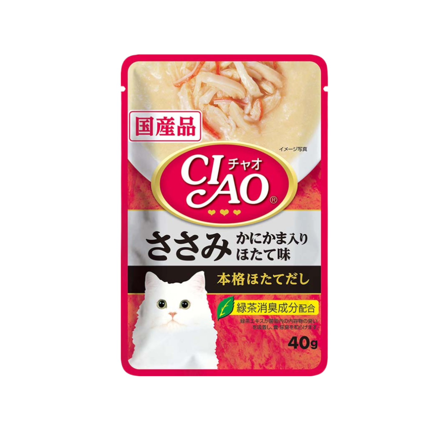 Ciao Creamy Soup Pouch Chicken Fillet with Crab Stick Scallop Flavor CPIC-209 16 Pouches 40g Singapore