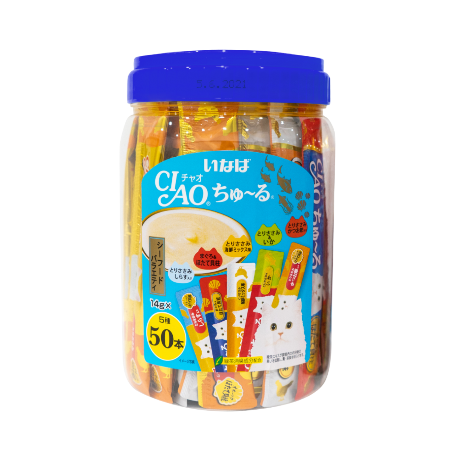 Ciao Churu Seafood Functional Mix Festive Pack 14g 50pcs Singapore