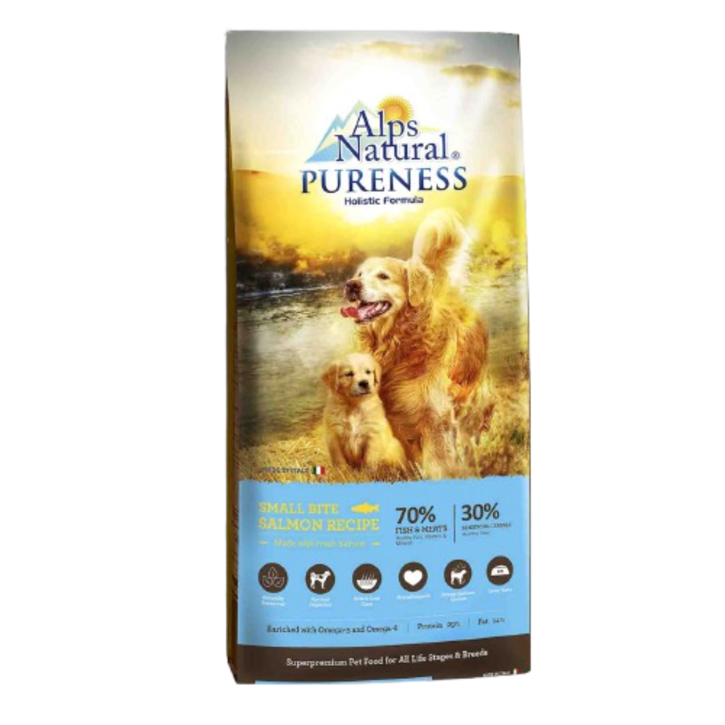 alps natural pureness holistic small bite salmon recipe dry dog food 13kg in singapore