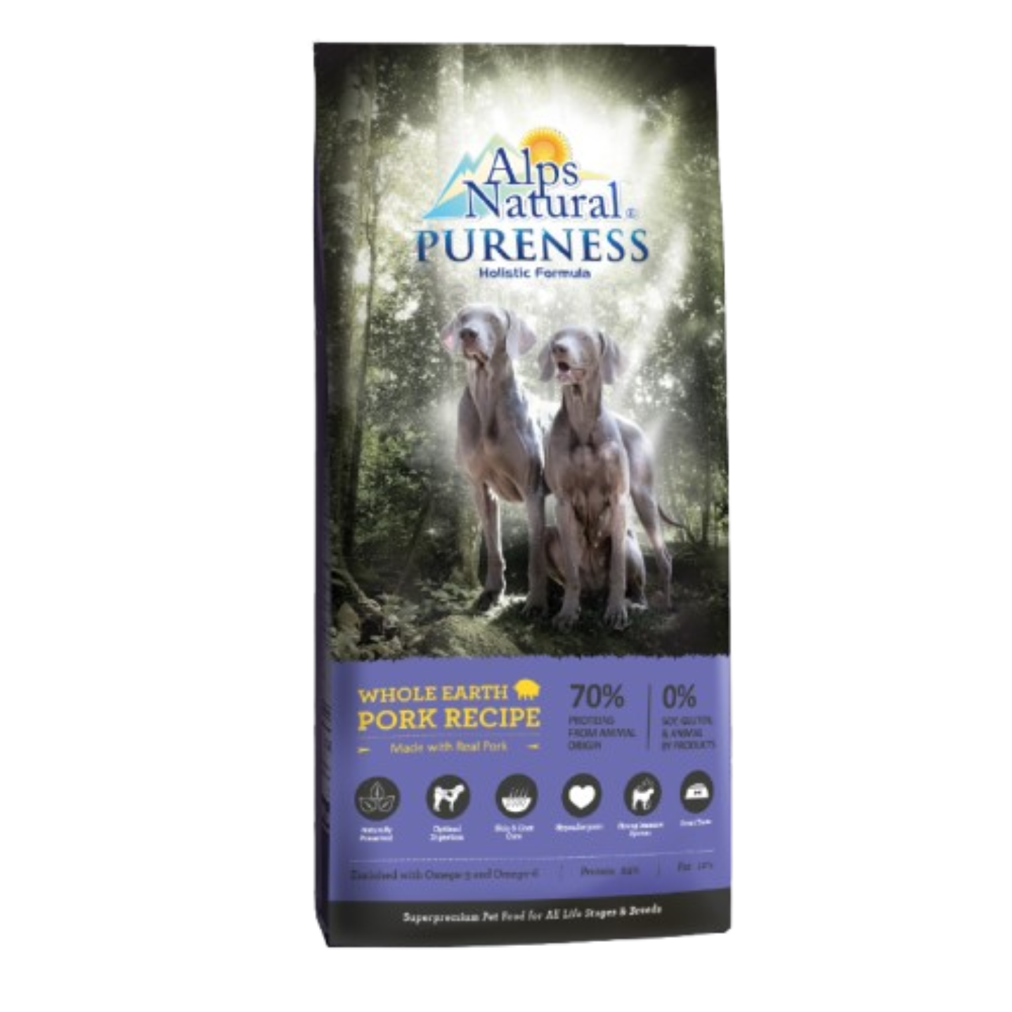 alps natural pureness holistic pork recipe dry dog food 13kg in singapore