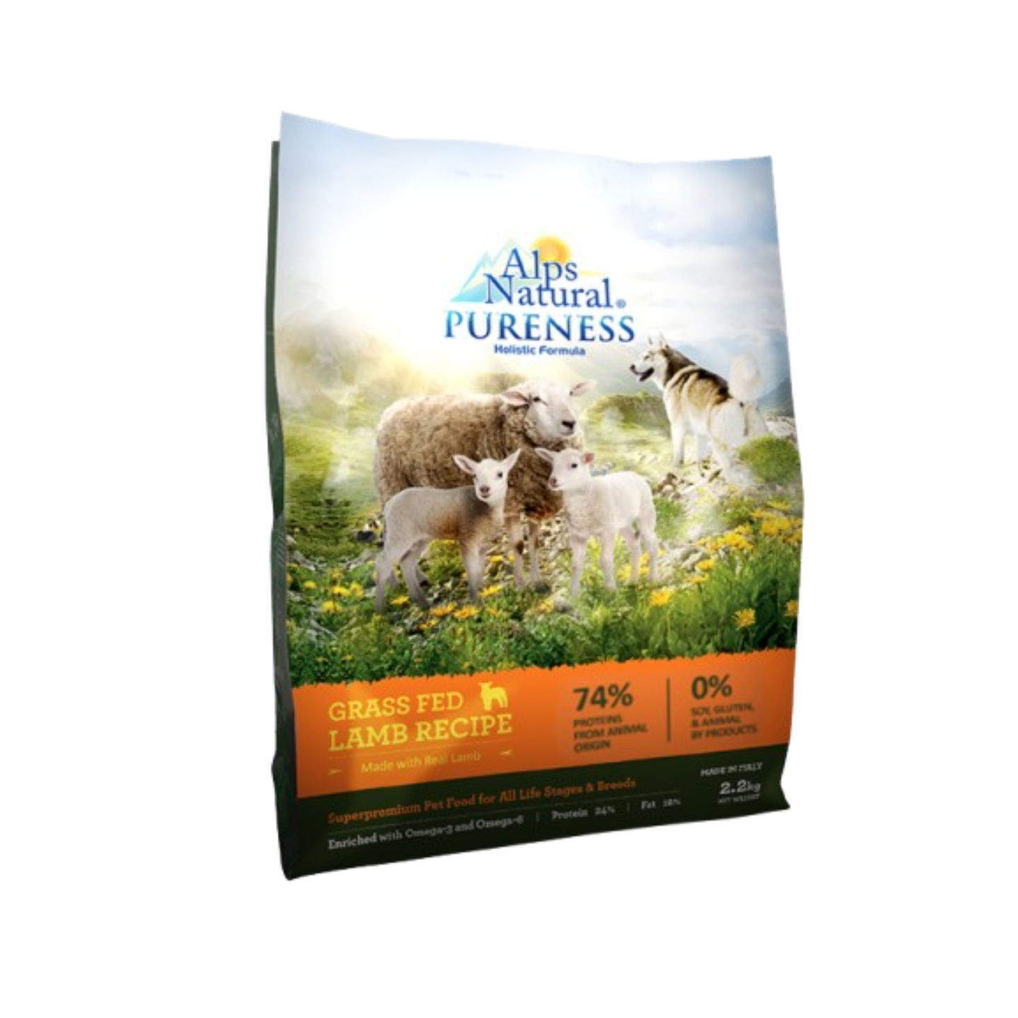 Alps Natural Pureness Holistic Grass Fed Lamb Recipe Dry Dog Food 2kg Bag Singapore