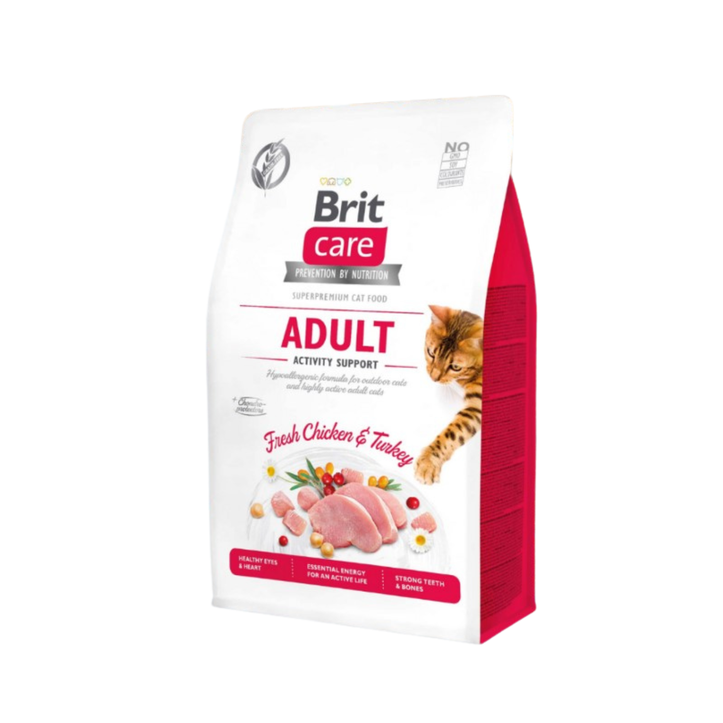 Brit Care Grain-Free Adult Activity Support Dry Cat Food 2kg Bag Singapore