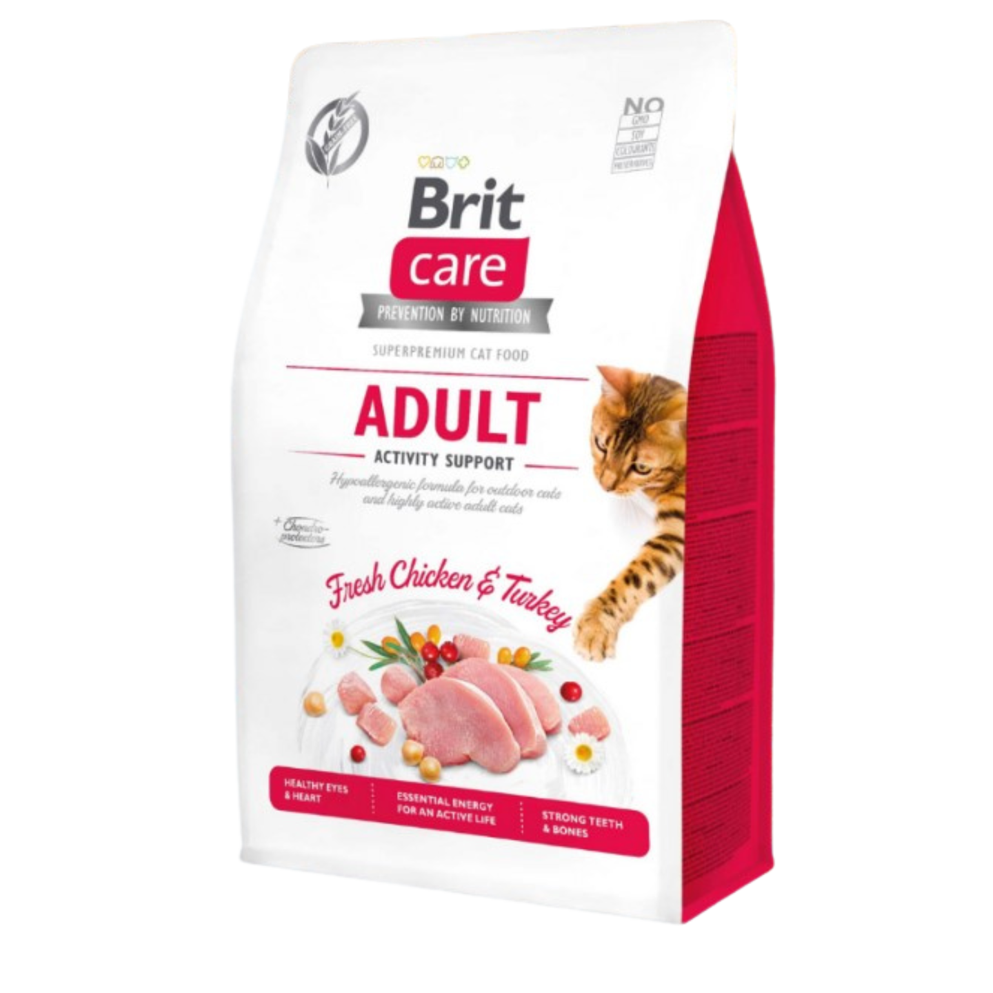 Brit Care Grain-Free Adult Activity Support Dry Cat Food 7kg Bag Singapore
