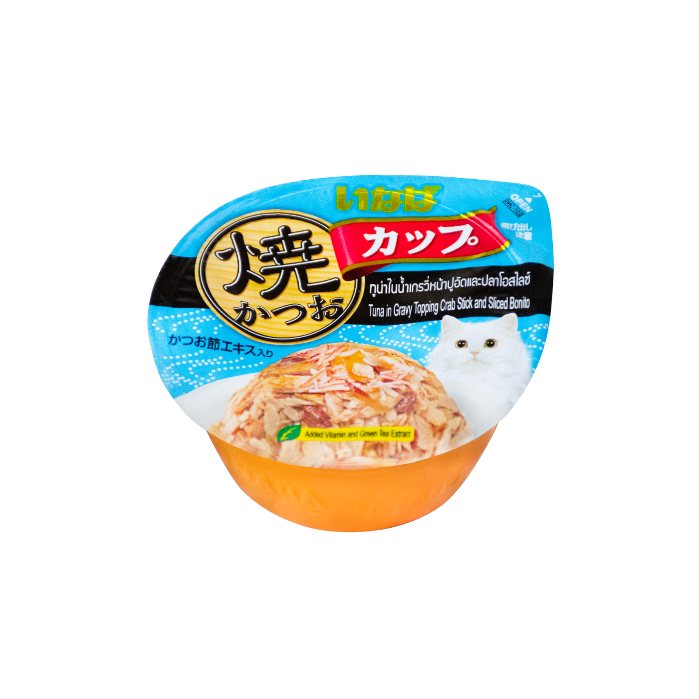 Ciao Cup Grilled Tuna in Gravy Crab Stick and Sliced Bonito CII102 6 Cups 70g Singapore
