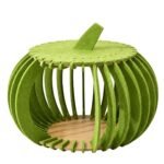 green pumpkin nest cat house semi closed felt cat bed for cozy comfort in singapore