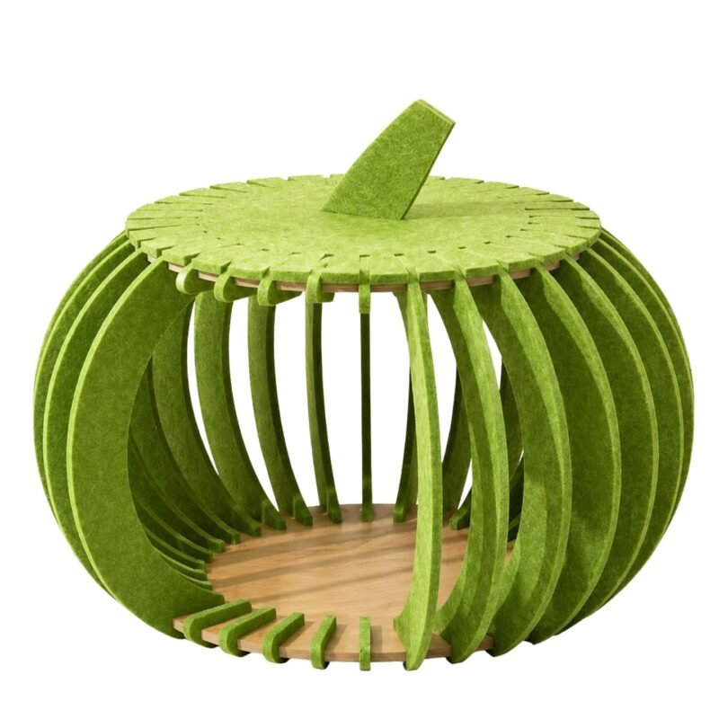 green pumpkin nest cat house semi closed felt cat bed for cozy comfort in singapore