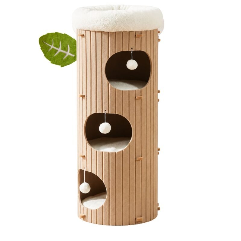 latte tree multi level cat house hard felt 3 layer in singapore