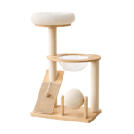 dulce solid wood 96 cm cat playground cat tree condo and scratching house in singapore