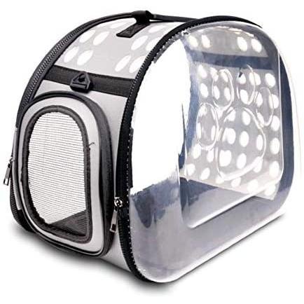 transparent sling pet carrier grey foldable travel bag for pets in singapore transparent sling pet carrier grey foldable travel bag for pets in singapore