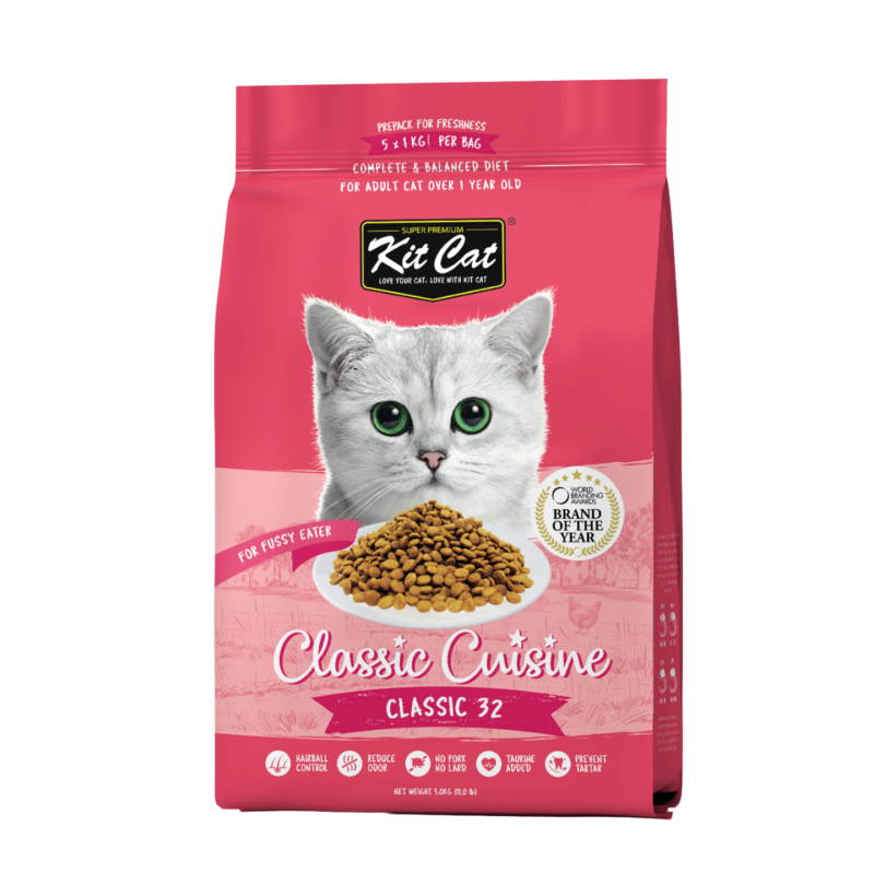 Kit Cat Premium Classic 32 Dry Cat Food 5kg Singapore
