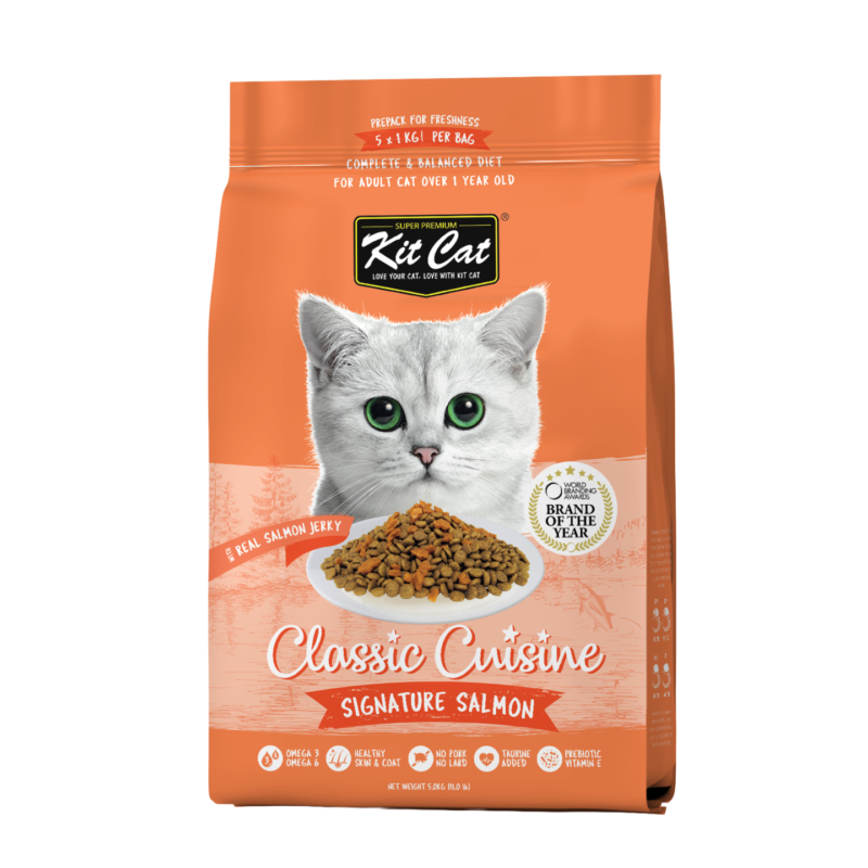 Kit Cat Premium Signature Salmon Dry Cat Food 5kg Singapore