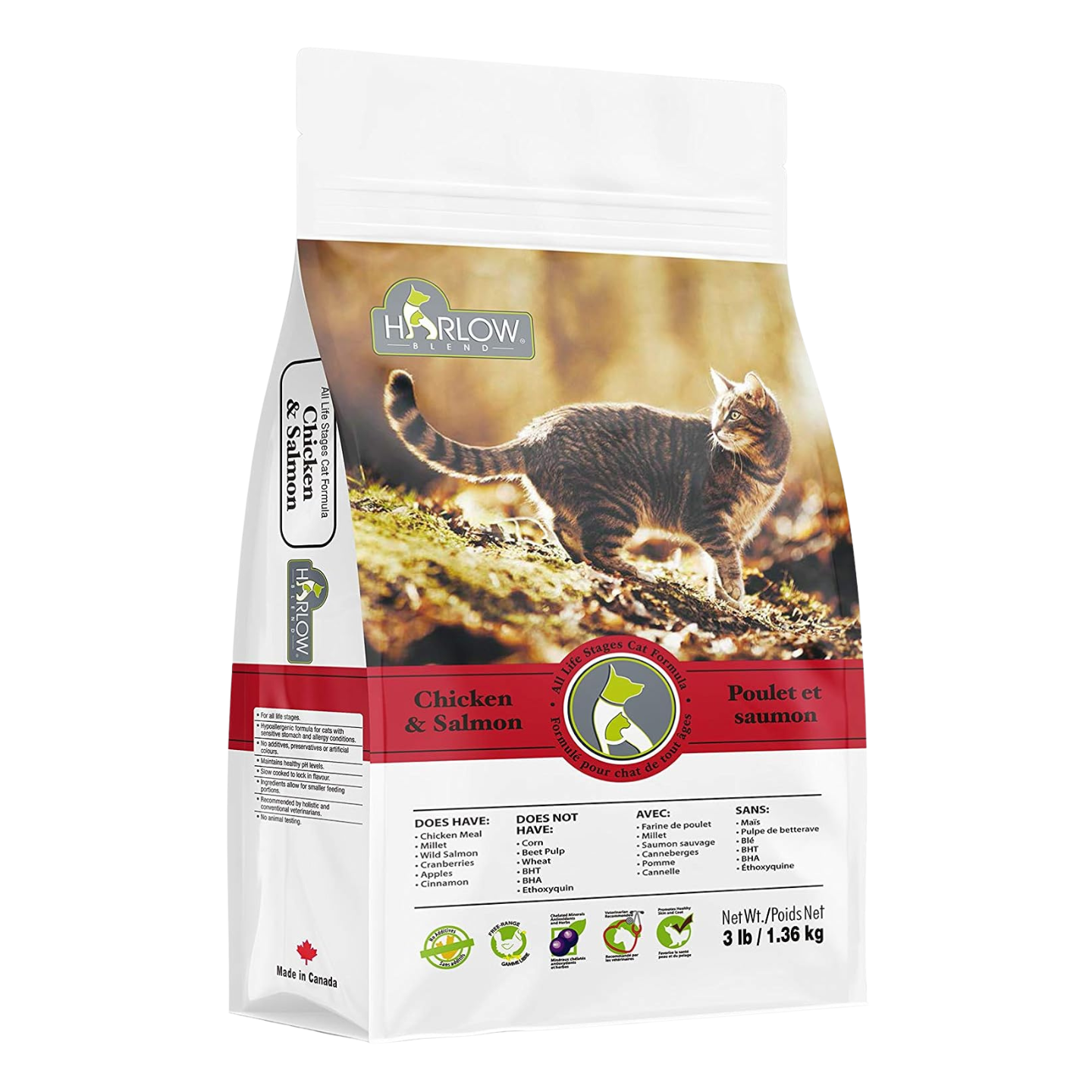 harlow blend chicken salmon dry cat food 3lbs in singapore
