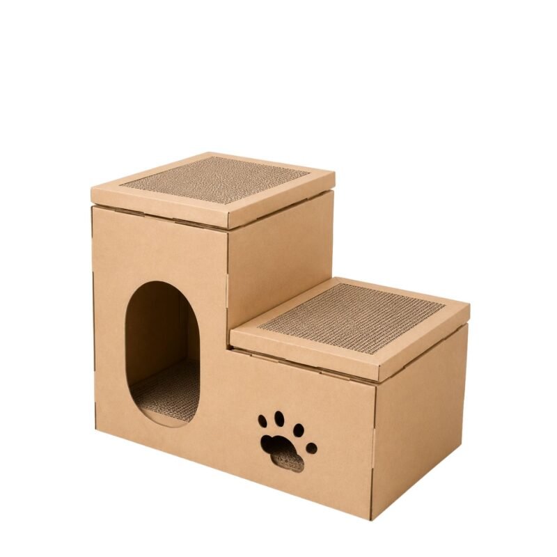 Cat Scratcher Cardboard Condo Double House and Climbing Station Singapore