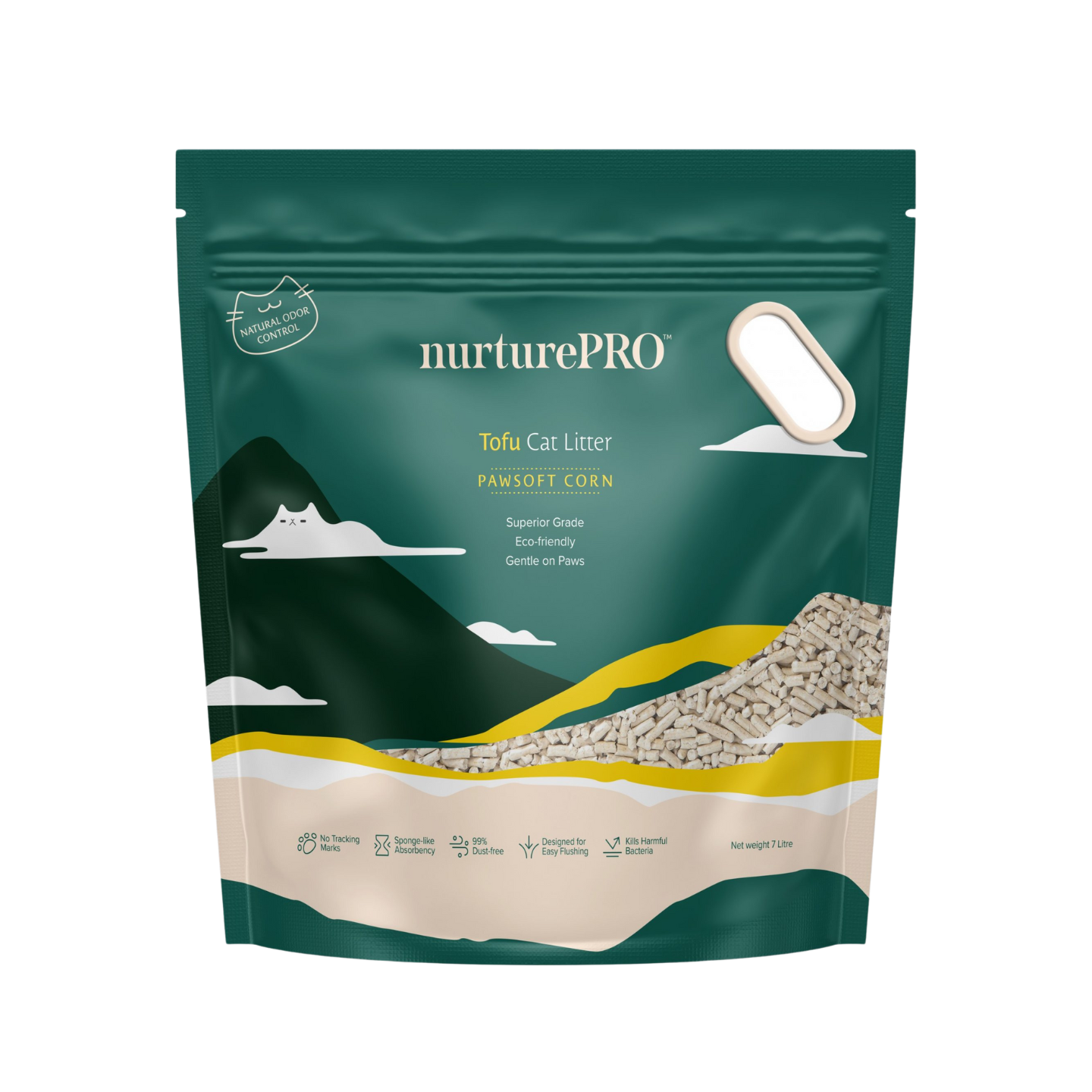 6 Packs Nurture Pro Tofu Cat Litter Corn 7L Singapore