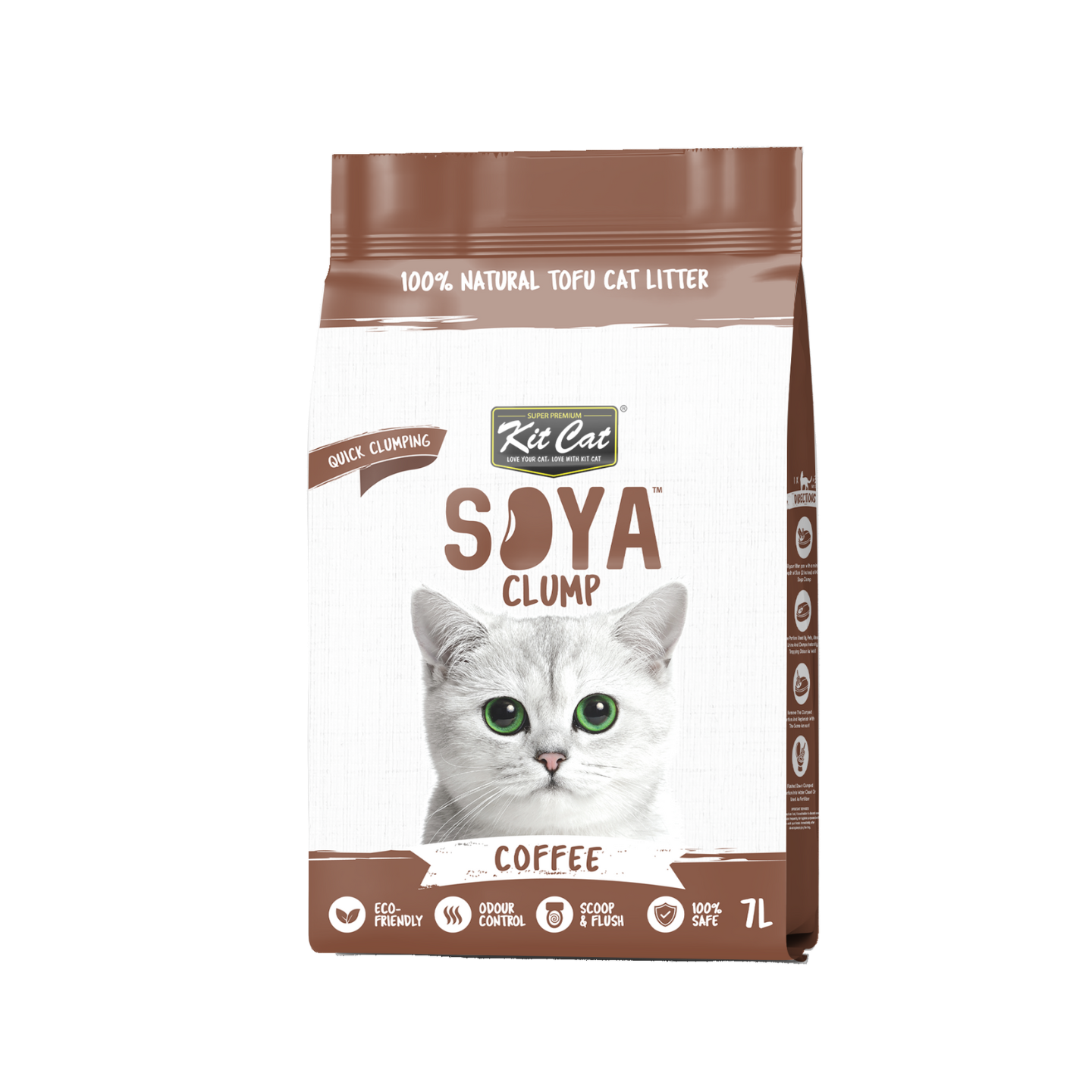 kit cat soya clump coffee cat litter 7l 6pk in singapore