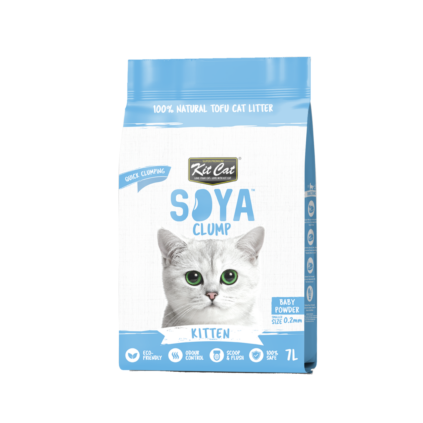 kit cat soya clump kitten baby powder cat litter 7l 6pk in singapore