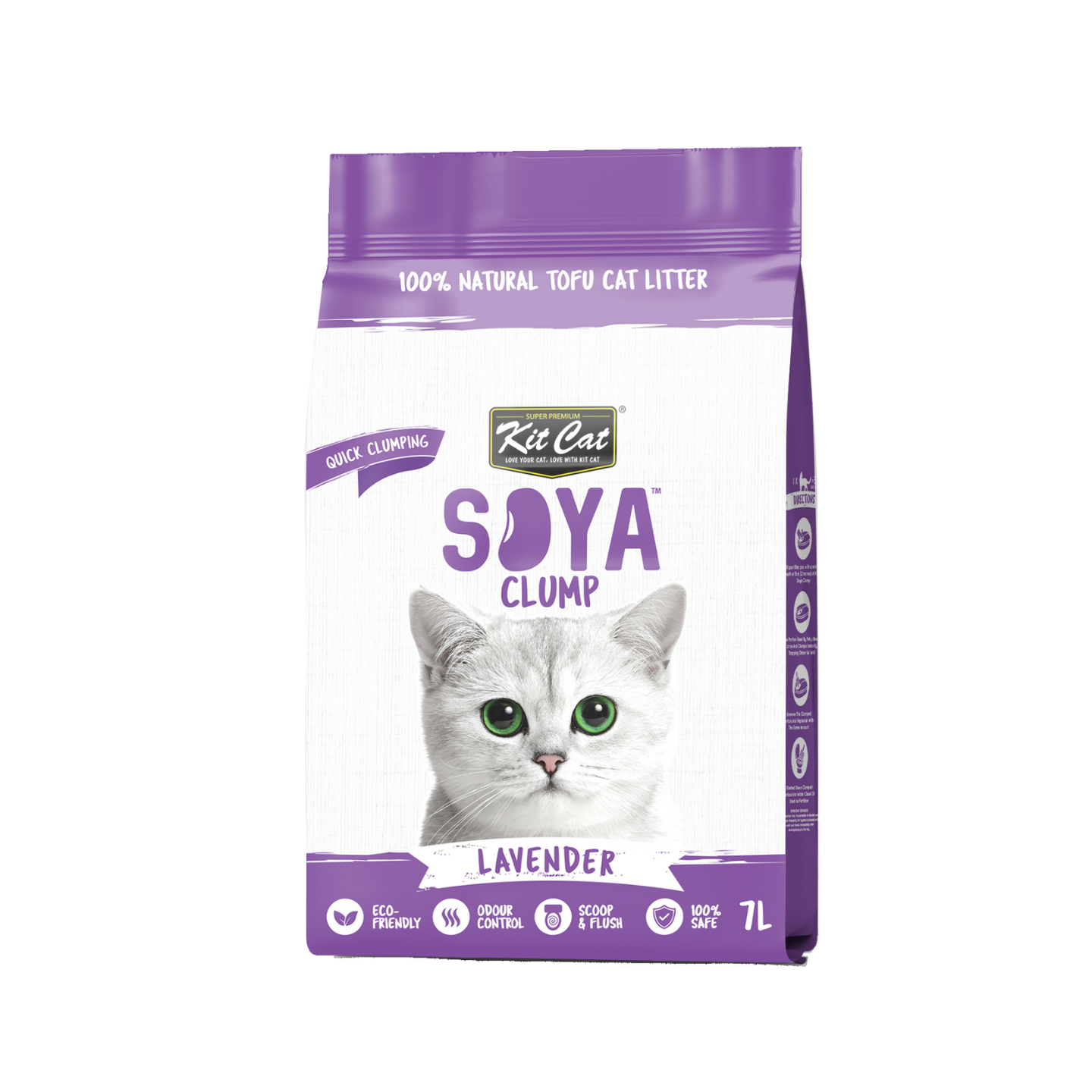 kit cat soya clump lavender cat litter 7l 6pk in singapore