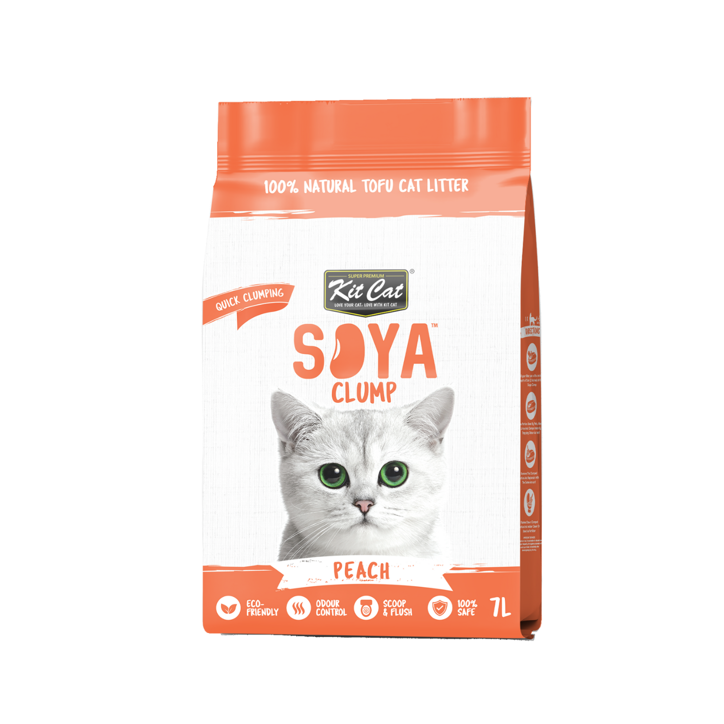 kit cat soya clump peach cat litter 7l 6pk in singapore