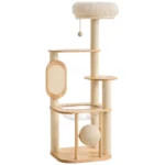 sierra stretch and scratch cat tower 139cm solid wood in singapore