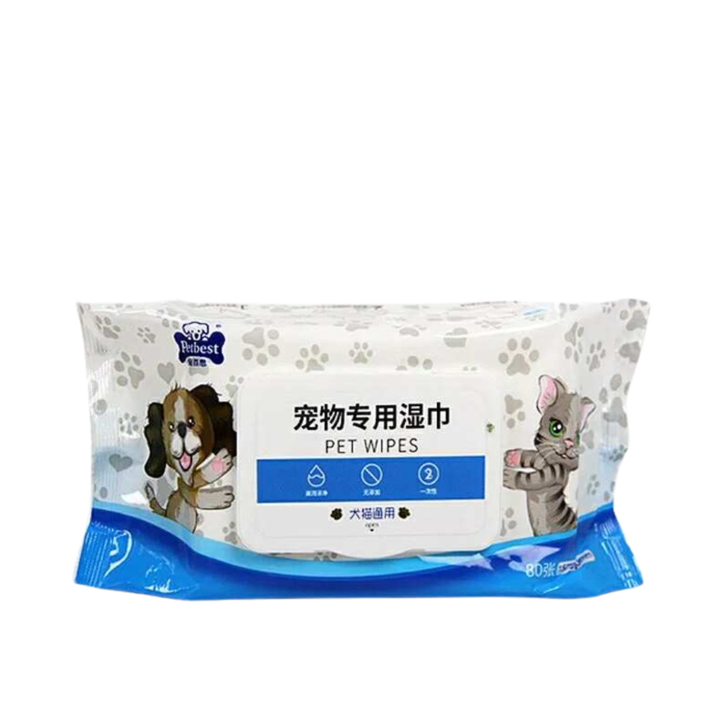Pet Best Grooming Wipes for Dogs and Cats 80 Count Singapore