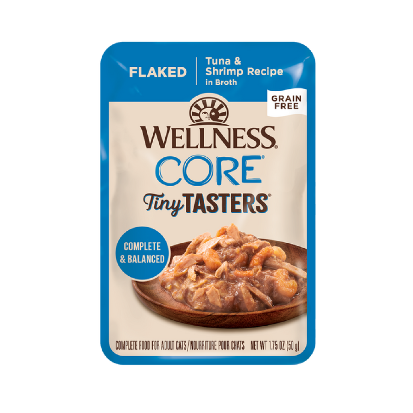 Wellness CORE Tiny Tasters Flaked Tuna and Shrimp 12 Pouches Singapore
