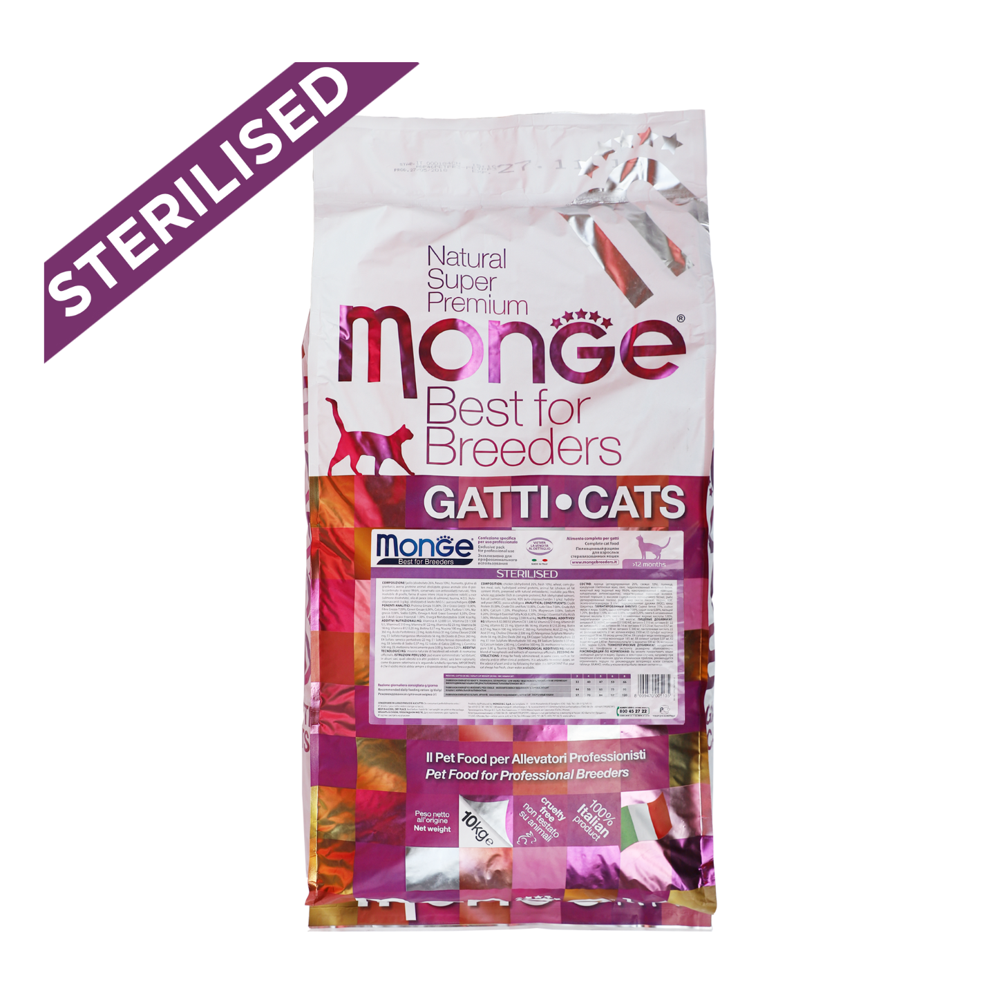 monge natural superpremium sterilised 10kg in singapore