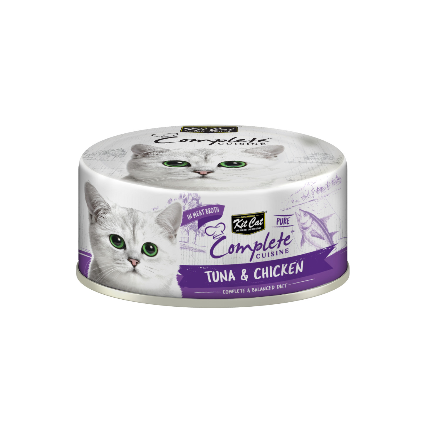 kit cat complete cuisine tuna chicken 70g 24pk in singapore