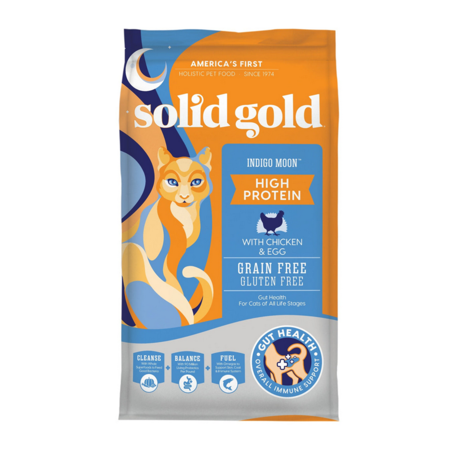 Solid Gold Indigo Moon High Protein Chicken and Egg Grain Free Cat Dry Food 12lbs Singapore