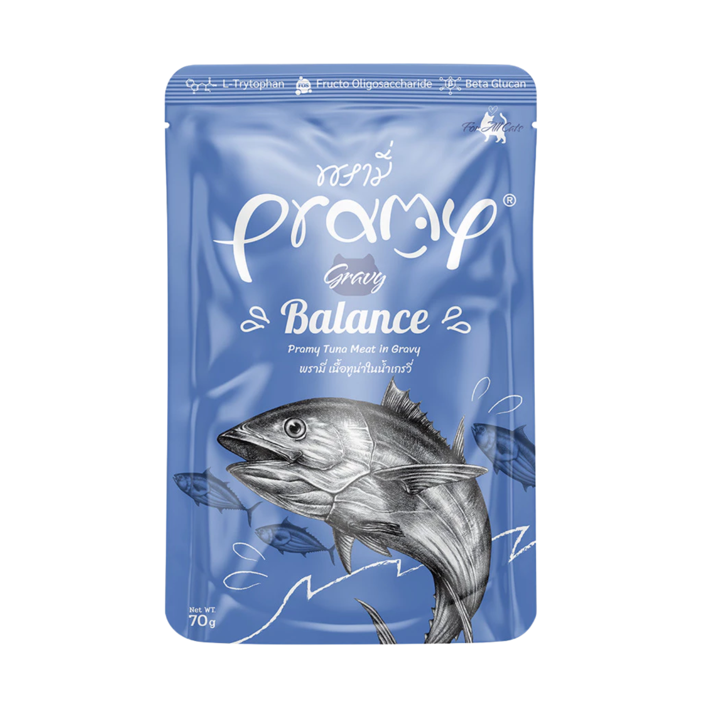Pramy Gravy Balance Tuna Meat 12 Pouches Singapore