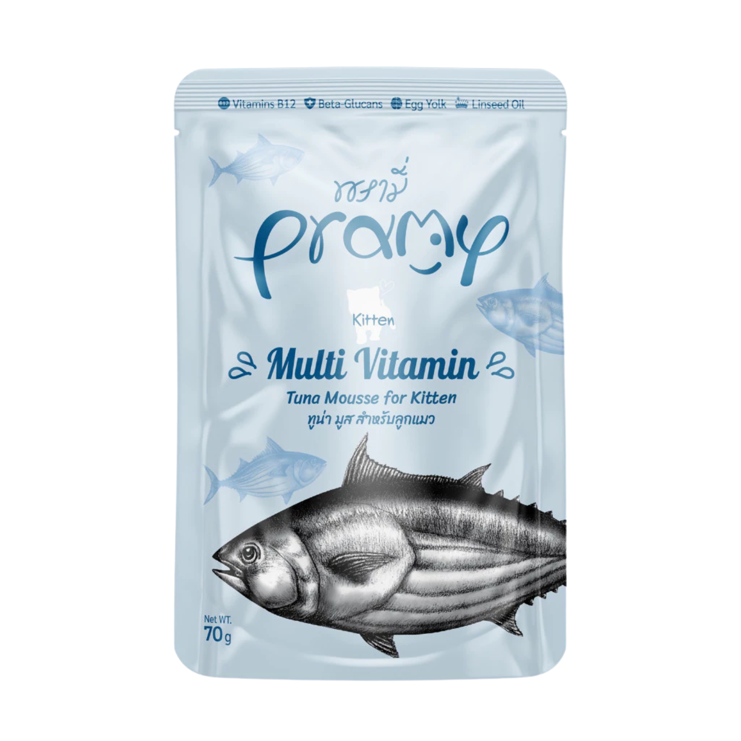 Pramy Kitten Multi Vitamin Tuna Mousse 12 Pouches Singapore
