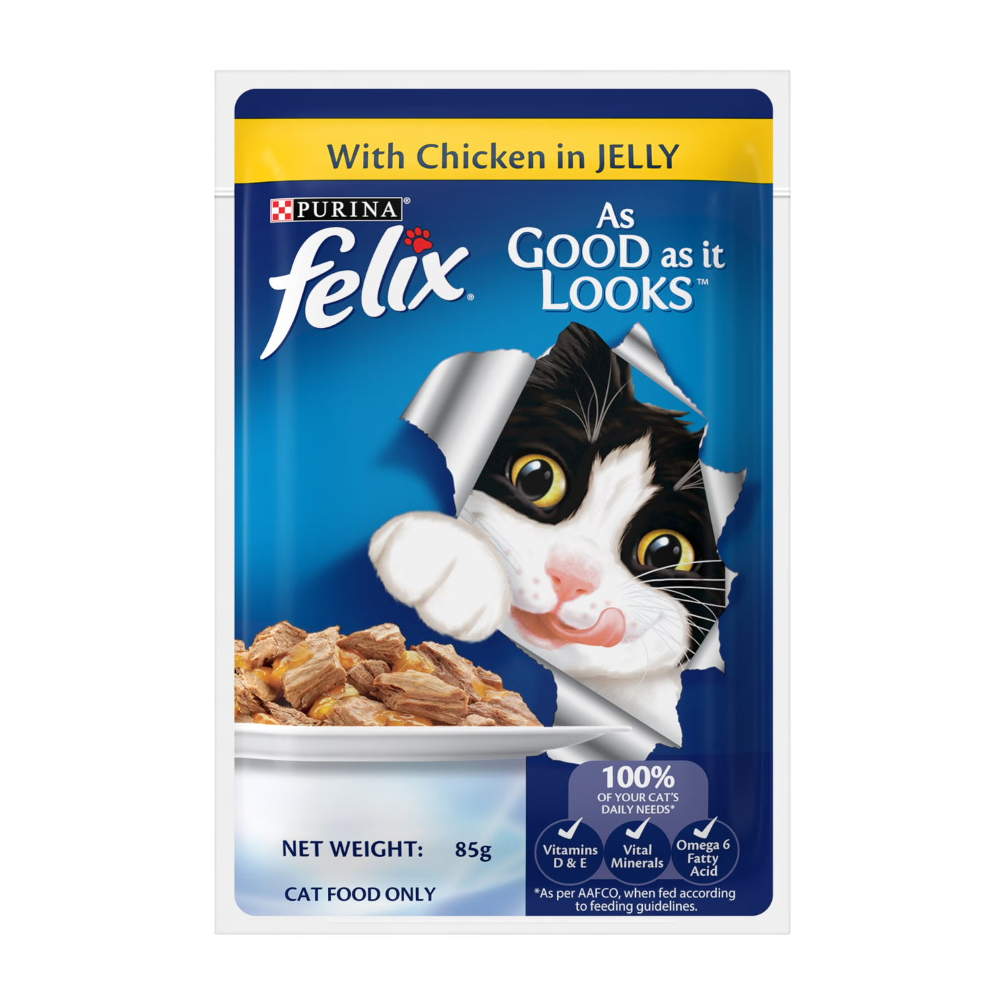 Purina Felix Chicken in Jelly 12pk 85g Singapore