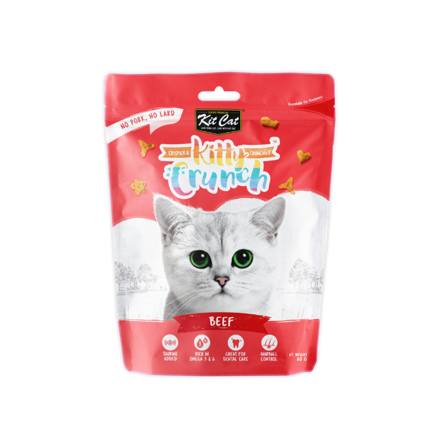 kit cat kitty crunch beef flavour cat treat 60g in singapore
