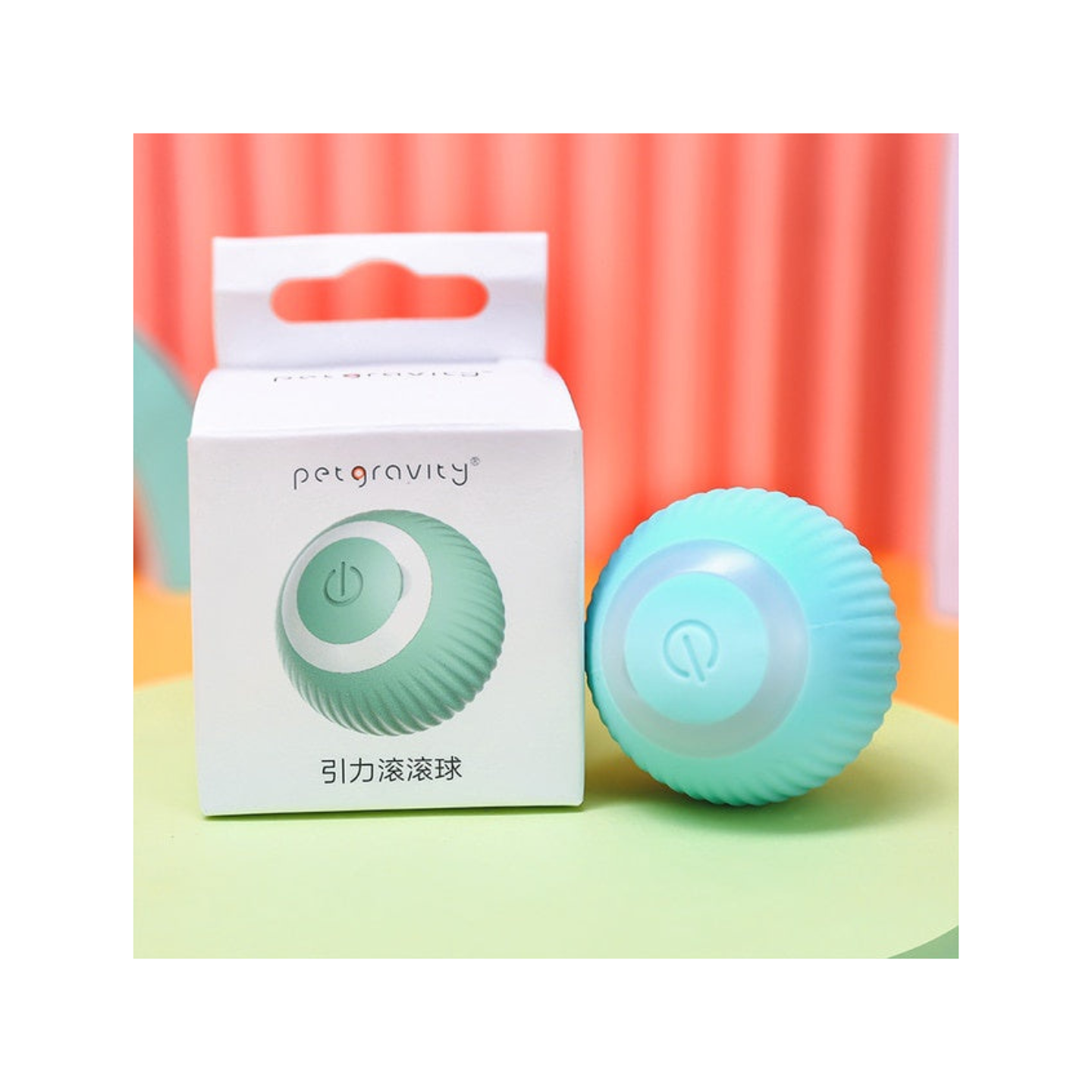Pet Gravity Smart Interactive Rotating Ball Toy Blue Singapore
