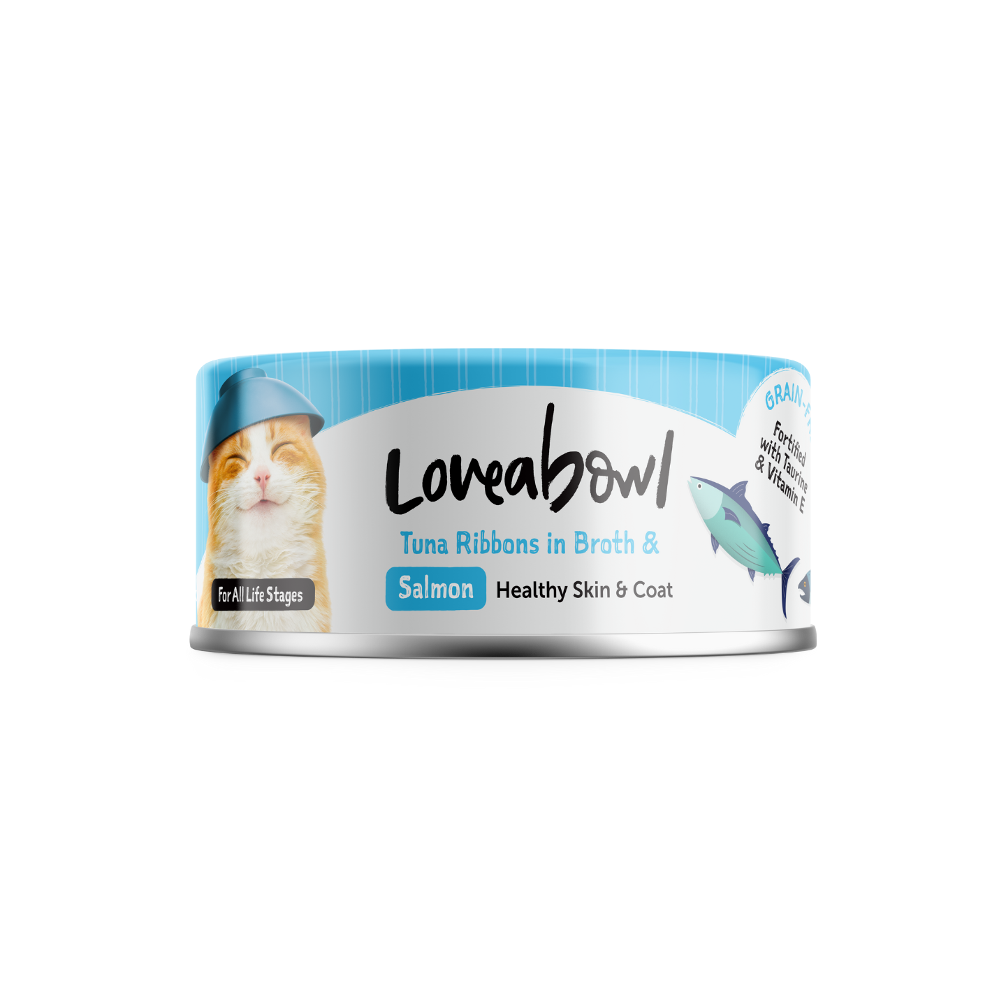 24 Cans Loveabowl Tuna Ribbons In Broth With Salmon 70g Singapore