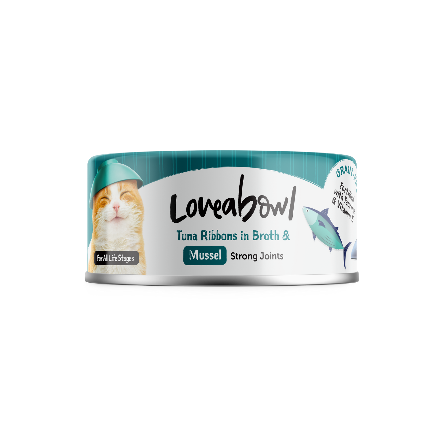 24 Cans Loveabowl Tuna Ribbons In Broth With Mussel 70g Singapore