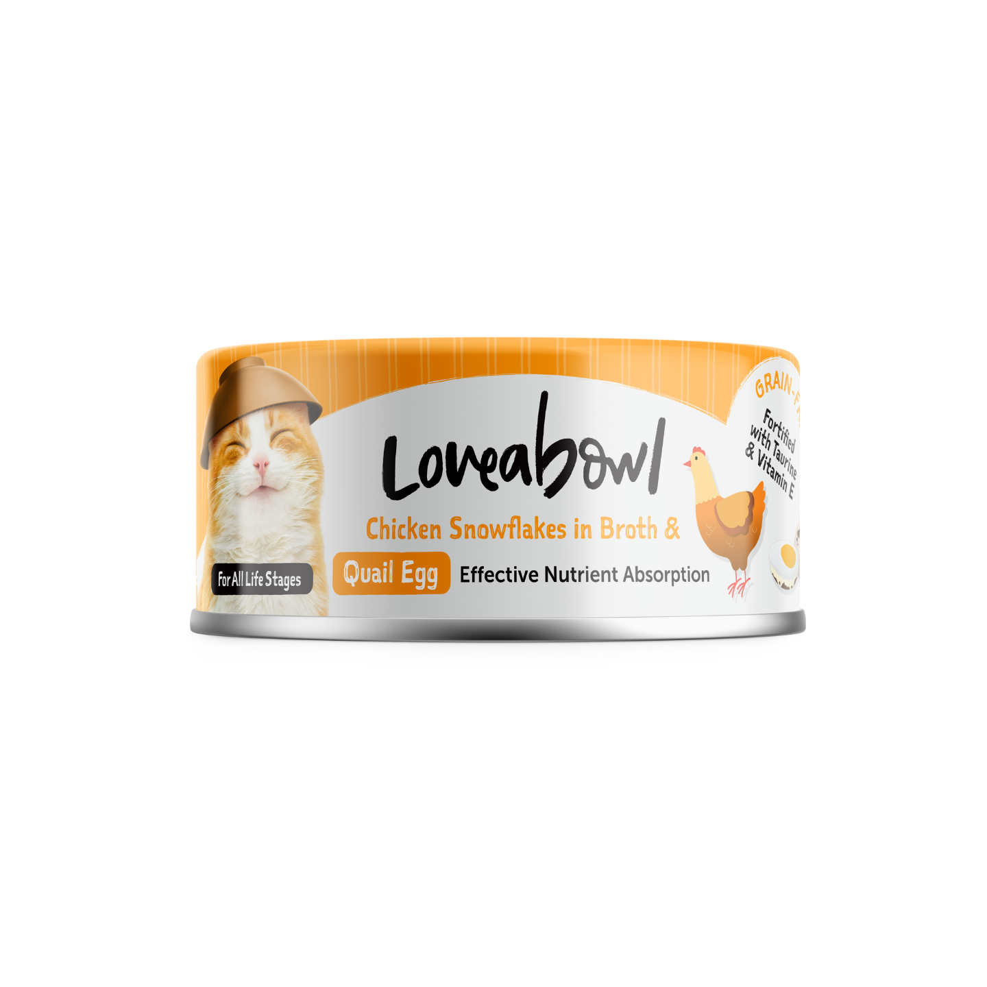 24 Cans Loveabowl Chicken Snowflakes In Broth With Quail Egg 70g Singapore