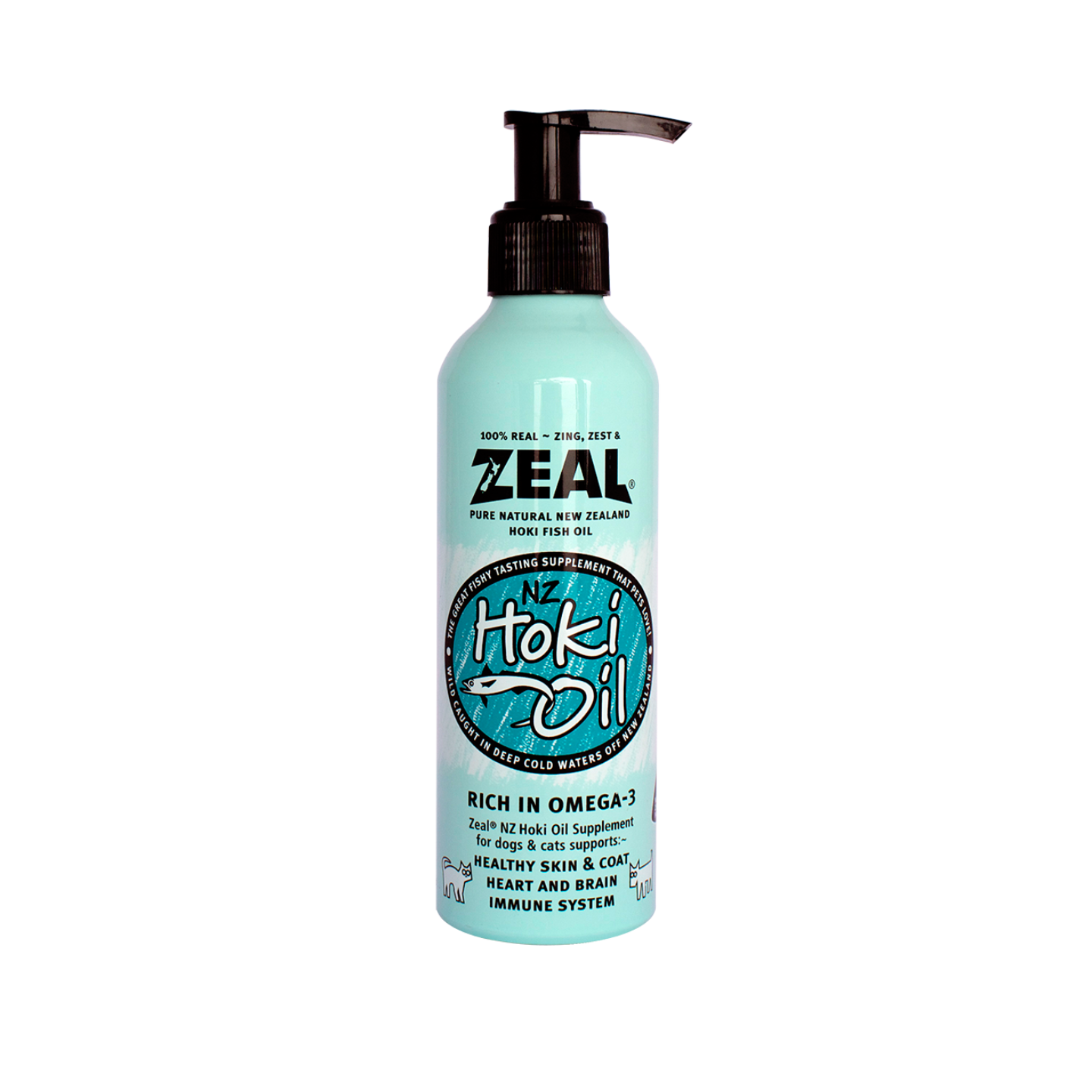 Zeal Pure Natural New Zealand Hoki Fish Oil 225ml Singapore