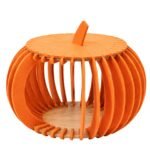 Orange Pumpkin Nest Cat House – Semi-Closed Felt Cat Bed for Cozy Comfort in Singapore