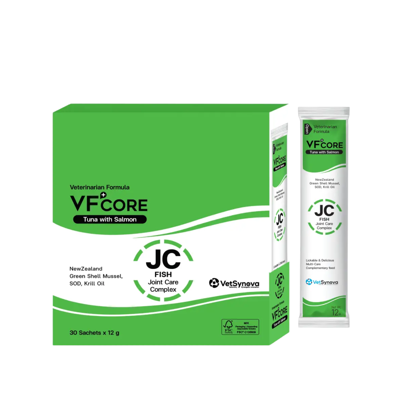 VetSynova VF+Core JC Fish Joint Care Cat Lickable Supplement in Singapore