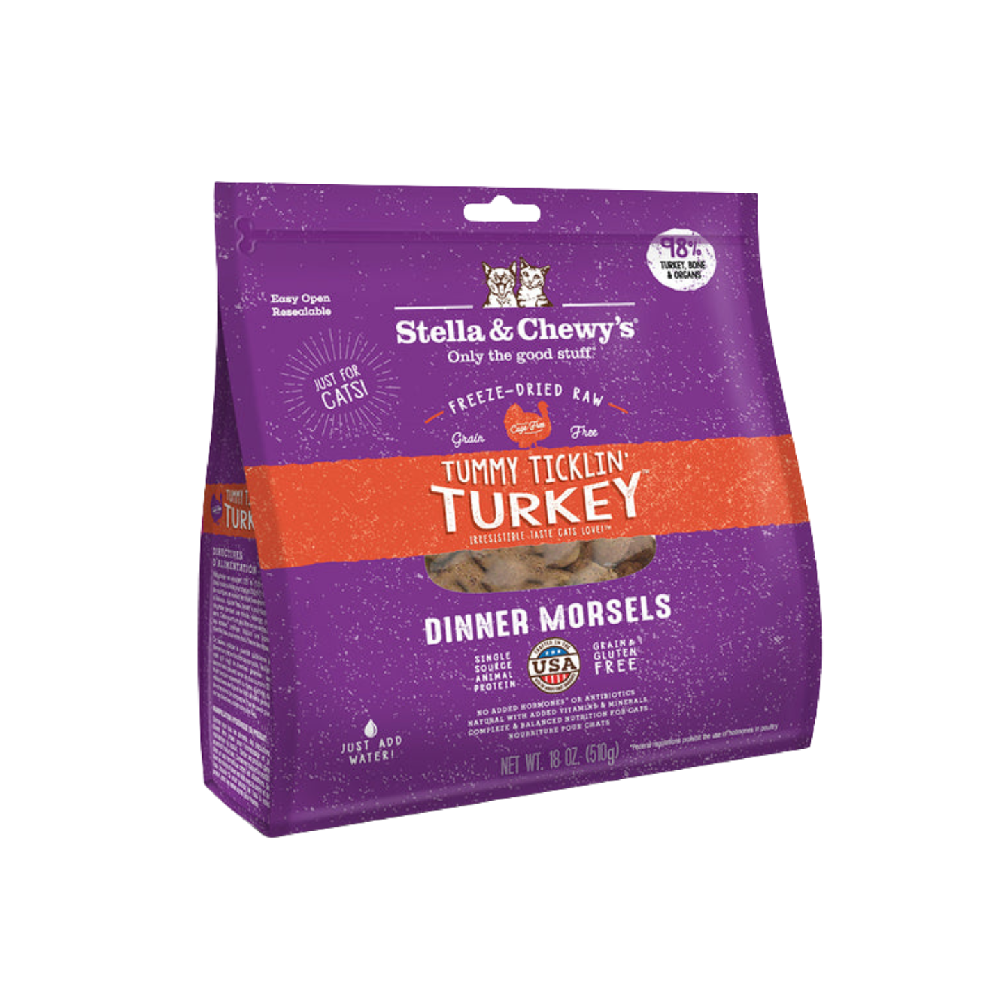 Stella & Chewy’s Cat Freeze-Dried Dinner Morsels Duck, Duck, Goose 18oz in Singapore