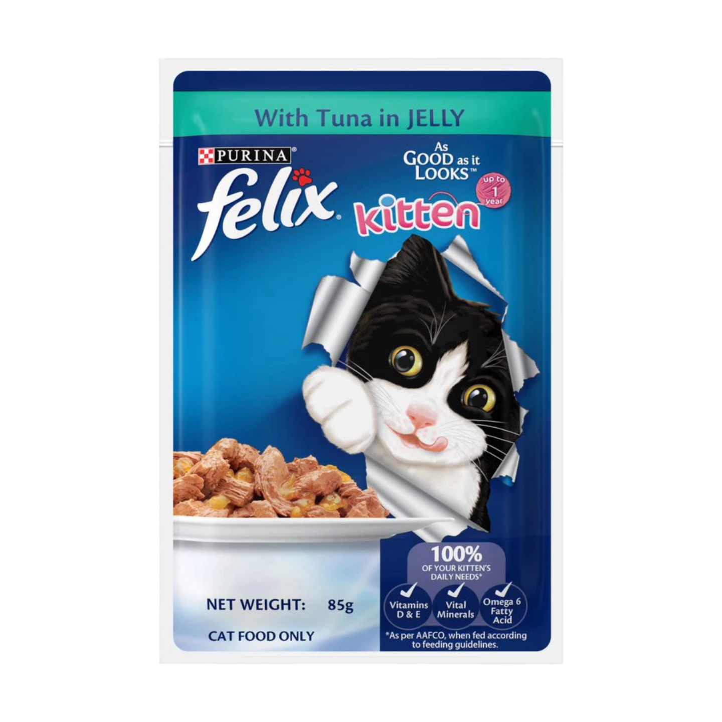 Purina Felix Kitten with Tuna in Jelly in Singapore