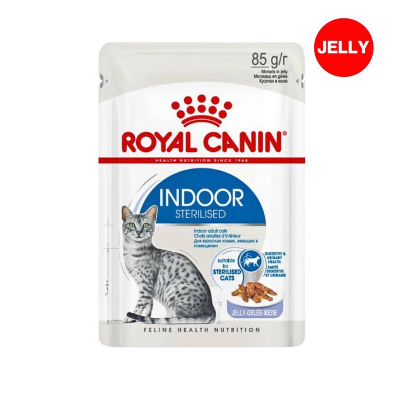Royal Canin Indoor in Jelly Pouch Cat Wet Food in Singapore