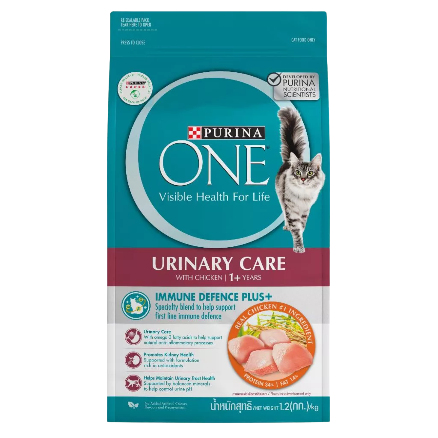 Purina One Urinary Care Dry Cat Food 1.2kg in Singapore